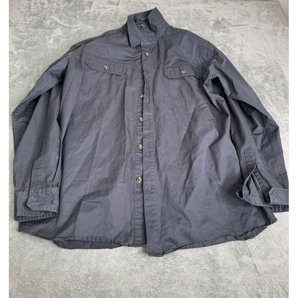 Arborwear Long Sleeve Button Down Shirt Men's Size XL Blue Workwear - Picture 1 of 12